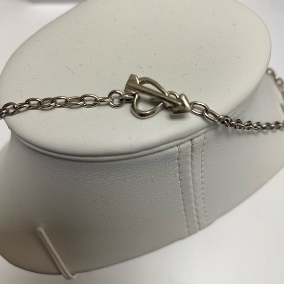 Vintage silver girls necklace, with hearts - Picture 5 of 5